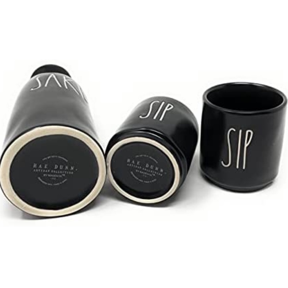 Rae Dunn “Sake” “Sip” Set - Picture 2 of 6